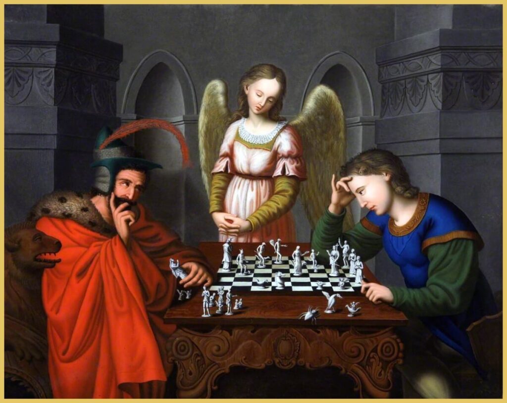 The chess players (checkmate) in Glynn Vivian Art Gallery